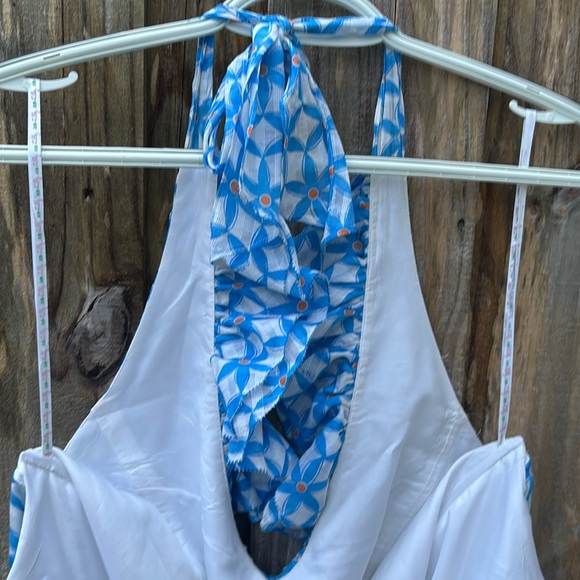 Lilly Pulitzer midi dress/ halter top -sz-12 -Silk - Picture 9 of 15